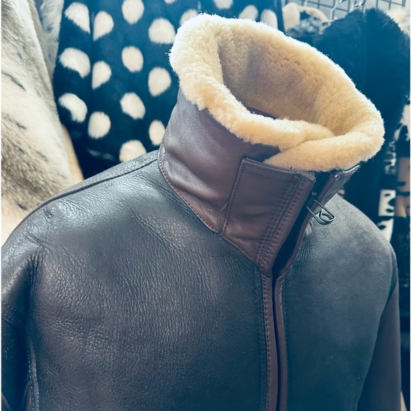 Avirex LTD Winter Flying Bomber Jacket Skeepskin Air Force Uniform USA - 42 - Picture 5 of 14